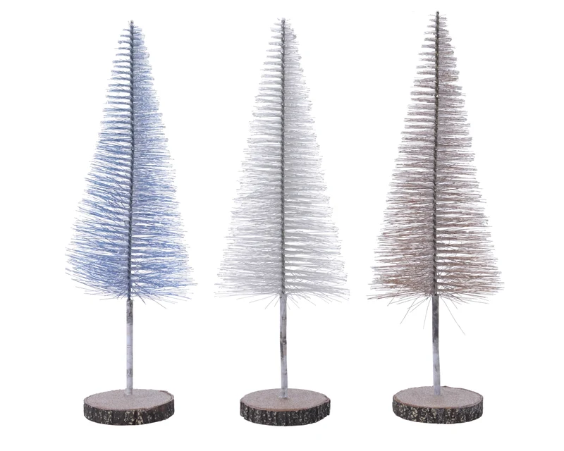 Decoris Glitzerbaum 8 x 20 cm sortiert