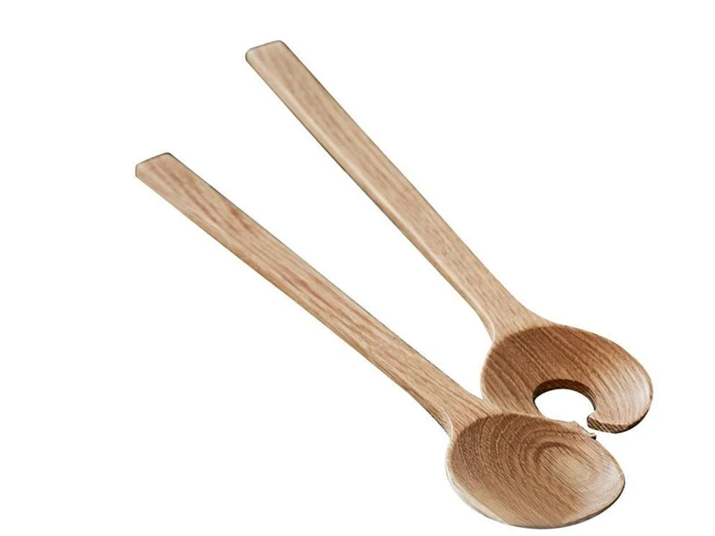 Bitz Salatbesteck Oak 24 cm Set2