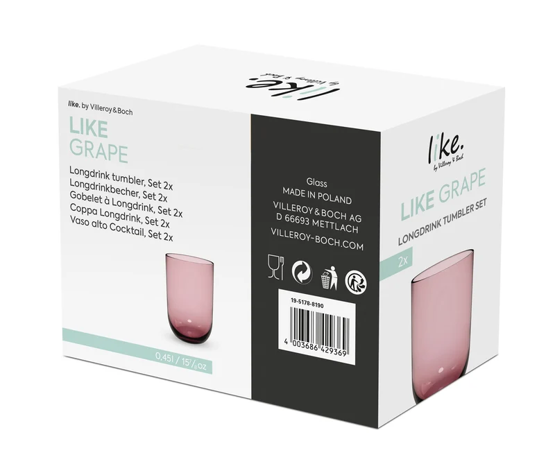 like. by Villeroy & Boch Like Grape Longdrinkbecher Set 2tlg