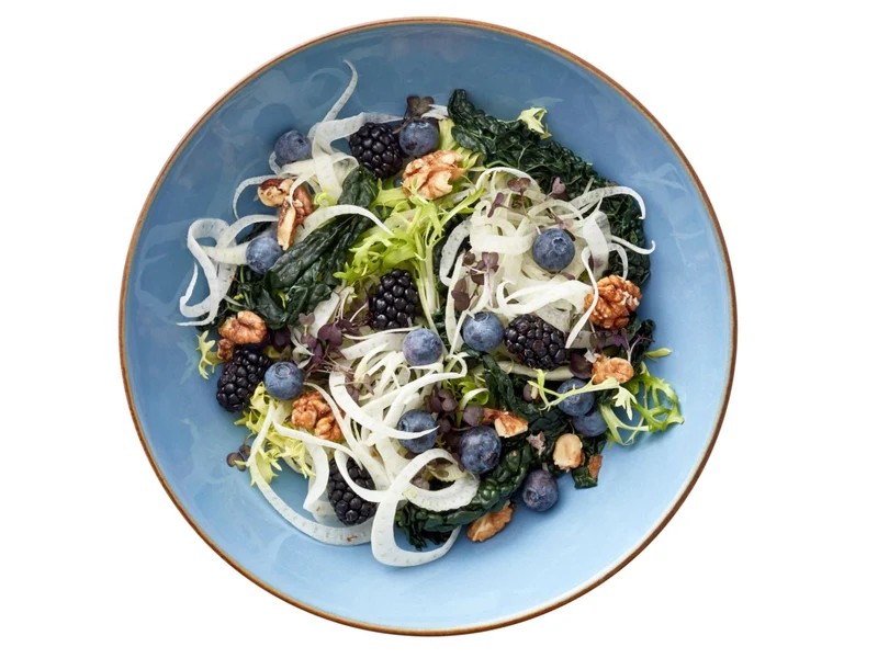 Bitz Salatbowl Wood/Ocean 24 cm