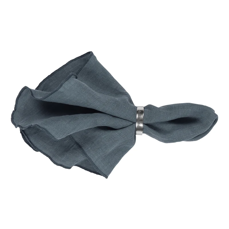 Broste Copenhagen Serviette GRACIE Eco Friendly Linen petrol blue