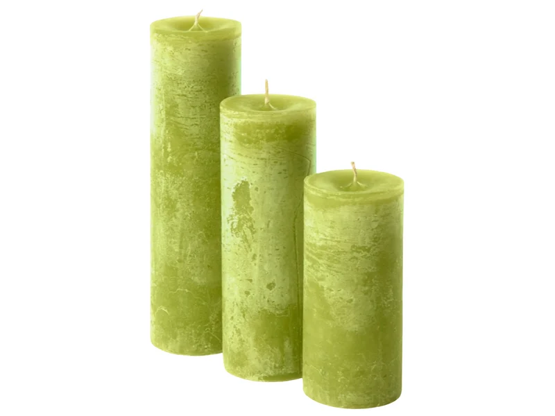 Dekocandle Zylinder-Kerze Fresh Lime Ø 8,6 x 20 cm (1 Stück)