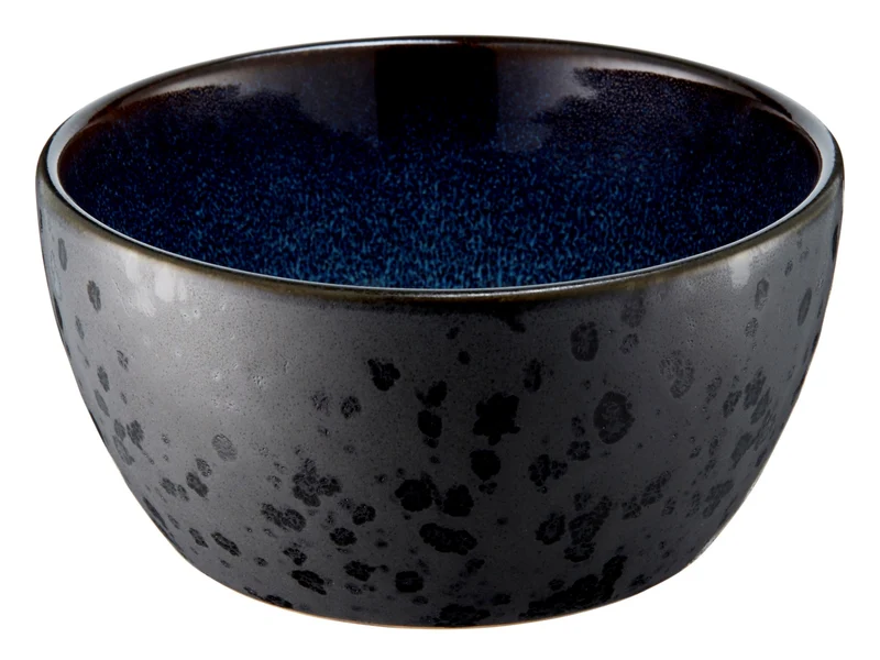 Bitz Bowl matt black / shiny dark blue 12 cm