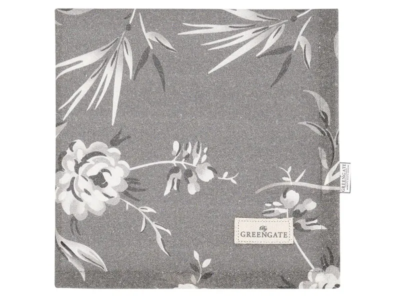 Greengate Aslaug Stoffserviette dark grey 40x40cm