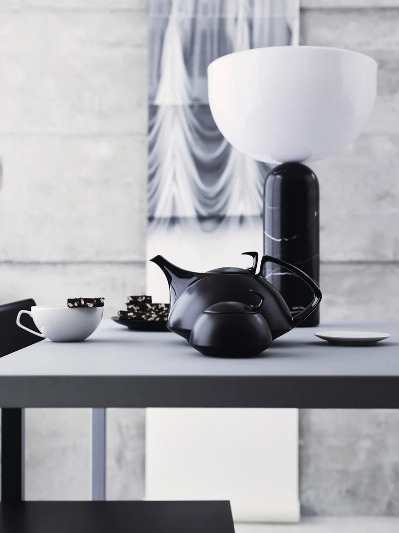 Rosenthal TAC Gropius Black Zuckerdose 6 P. Dkl.