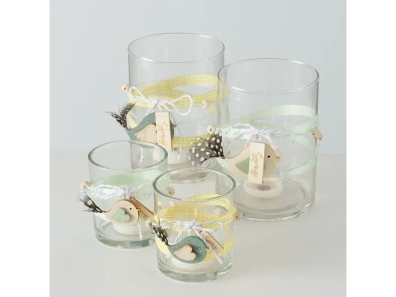 Boltze Gitta Windlicht sortiert 8 - 13 cm (Set2)