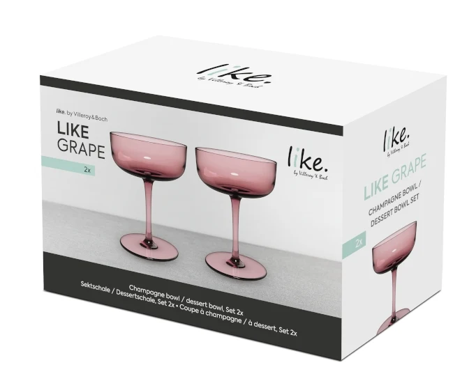 like. by Villeroy & Boch Like Grape Sektschale / Dessertschale Set 2tlg