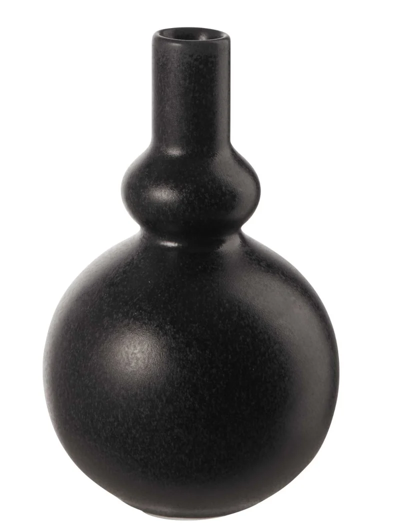 ASA Como Vase black iron 15,5 cm