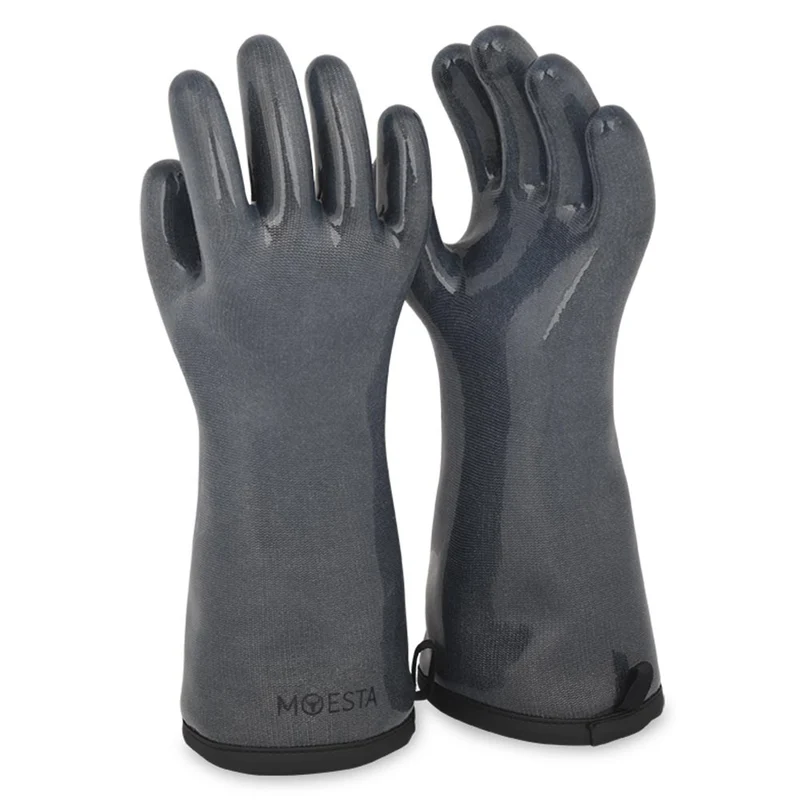 Moesta HeatPro Gloves - Grillhandschuhe aus Silikon - anthrazit in Größe M (8)