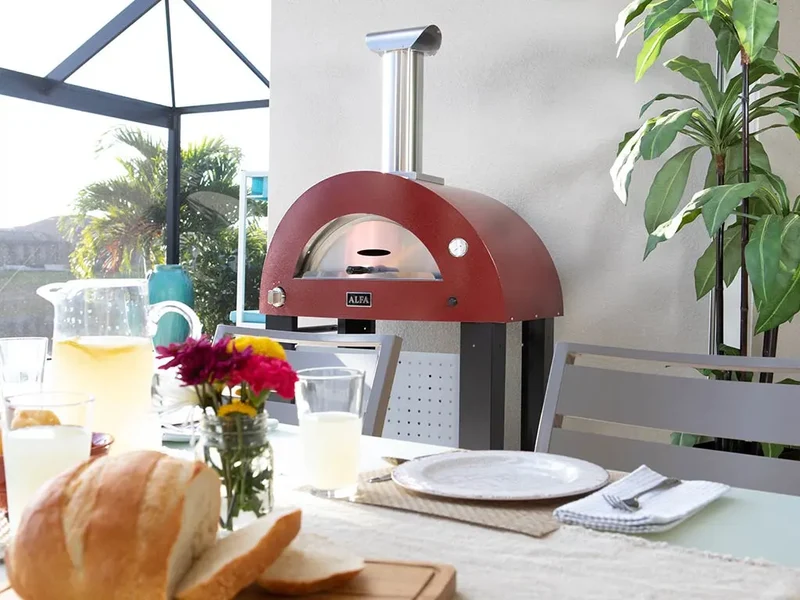 Alfa Forni Moderno 2 Pizze, Gas/Hybrid, Gelb