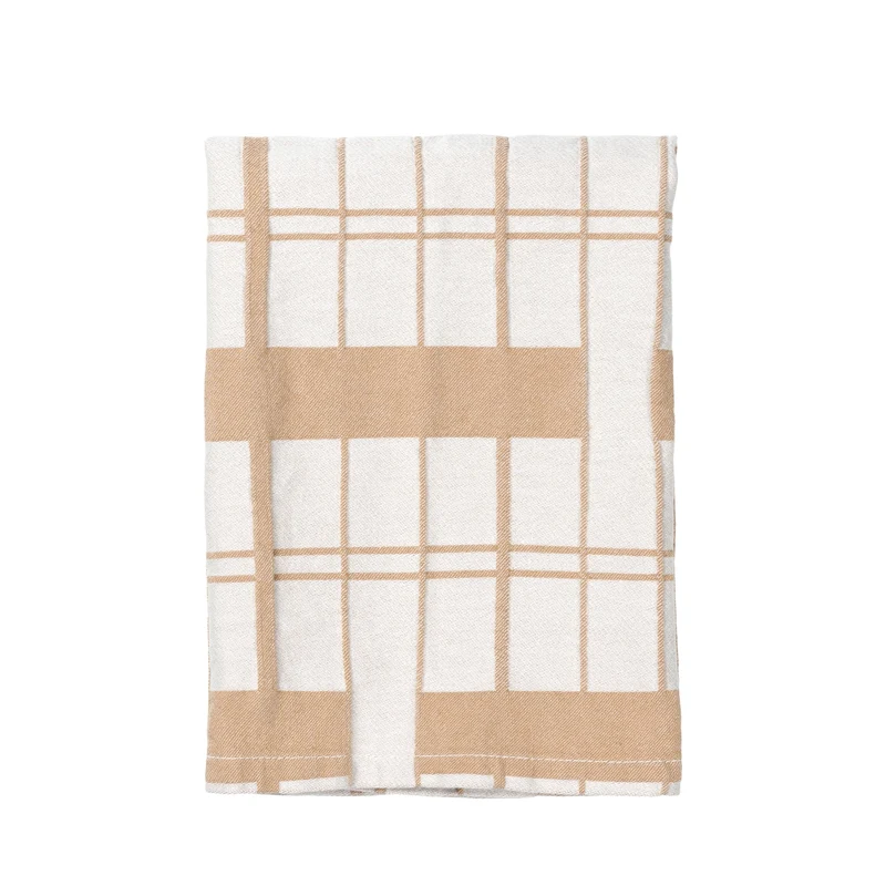 Broste Copenhagen Earl Serviette Rainy Day / Indian Tan 45 x 45 cm