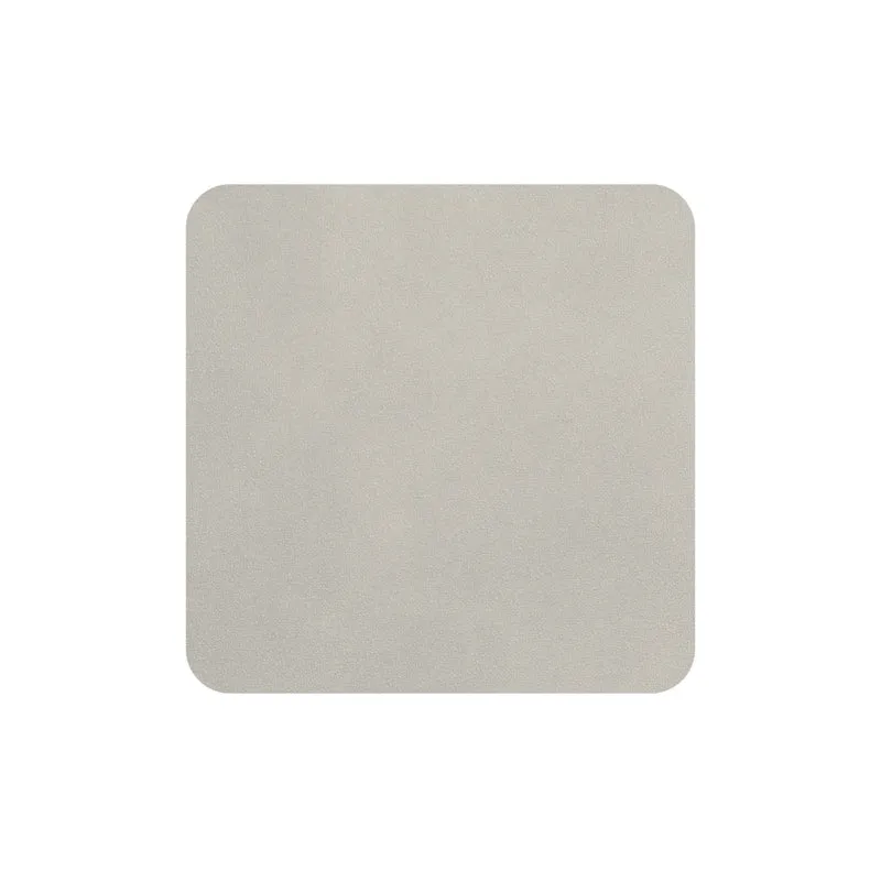ASA Untersetzer soft leather limestone 10 x 10 cm Set4