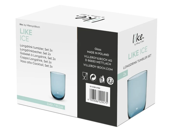 like. by Villeroy & Boch Like Ice Longdrinkbecher Set 2tlg
