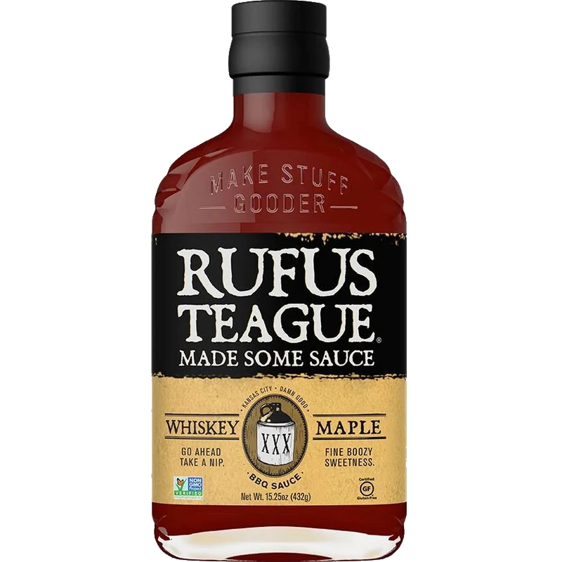 Rufus Teague Whiskey Maple BBQ Sauce, 432g