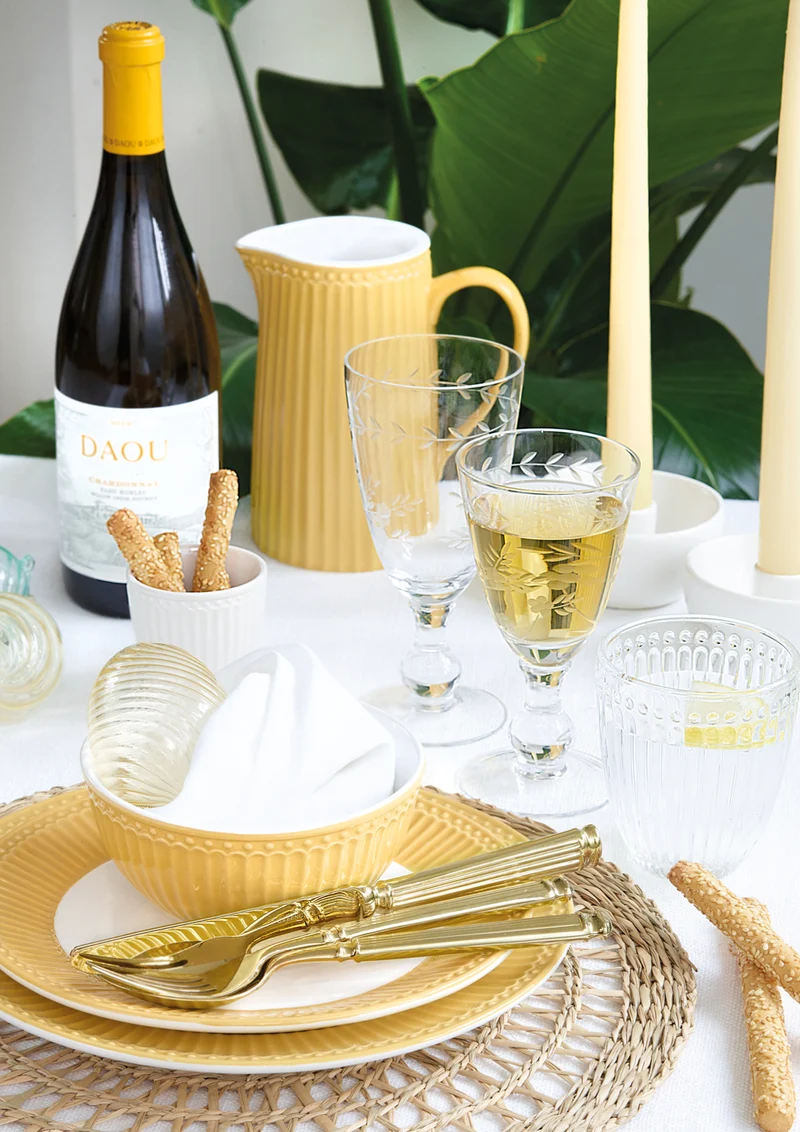 Greengate Alice Frühstücksteller honey mustard 23 cm