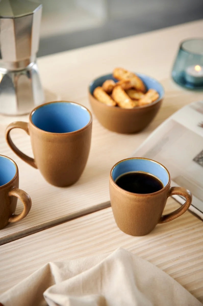 Bitz Becher mit Henkel klein Wood/Ocean 0,19 l