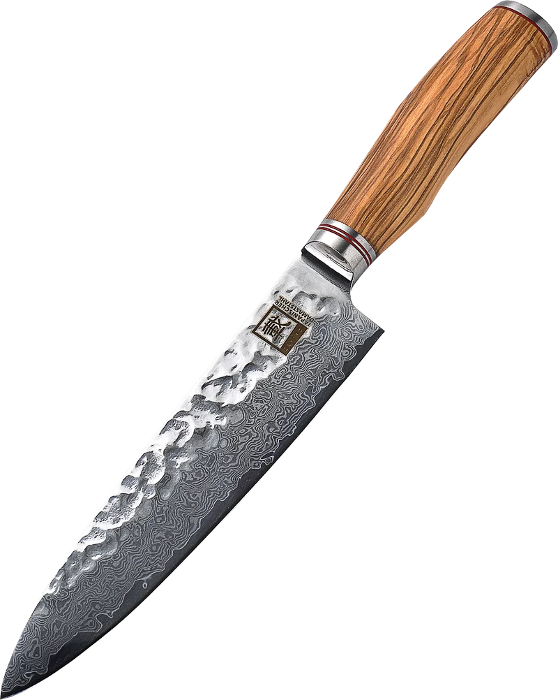Zayiko Damast Chefmesser, "Olive"-Serie