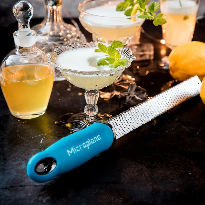 Microplane Premium Zester-Reibe, Limited Edition Neon Blue