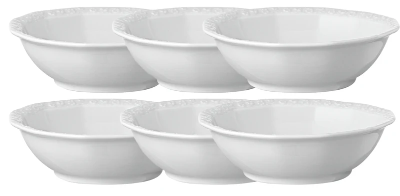 Rosenthal Maria Weiss Müslischalenset 17 cm 6tlg.