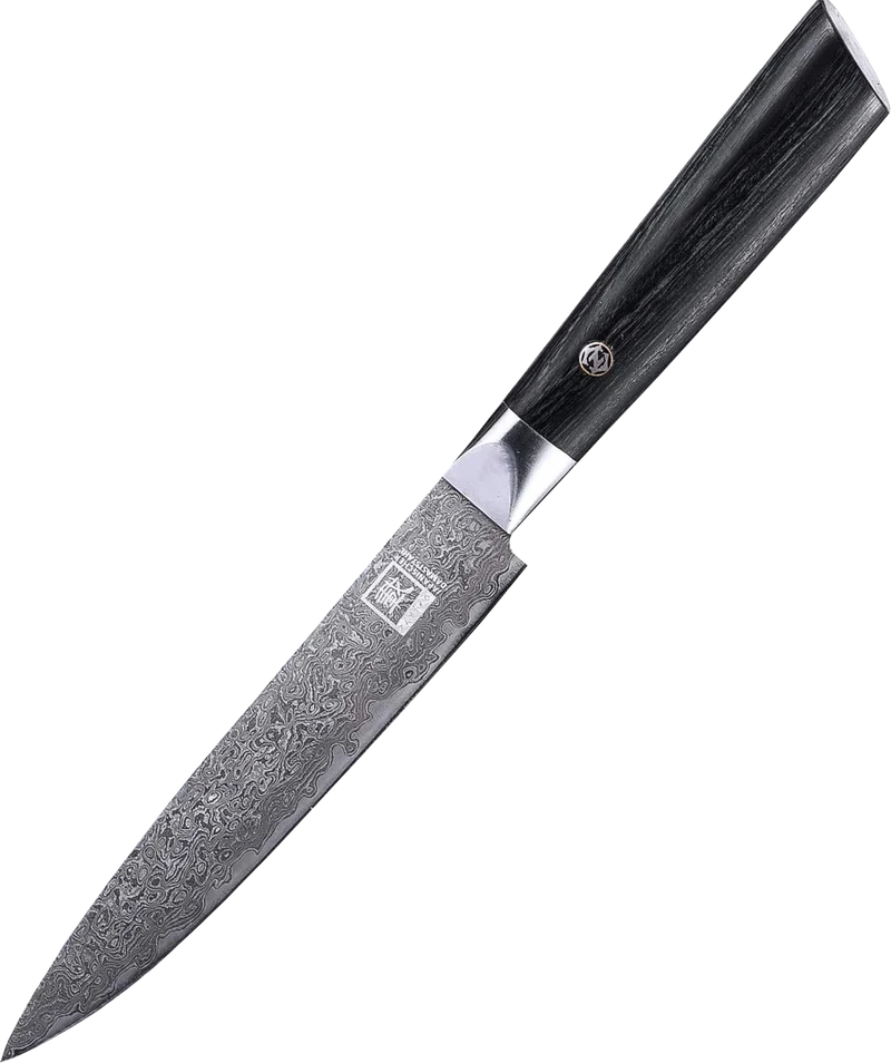 Zayiko Damast Allzweckmesser, "Black"-Serie