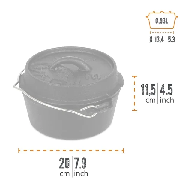 Petromax Dutch Oven ft1-t, ohne Füße