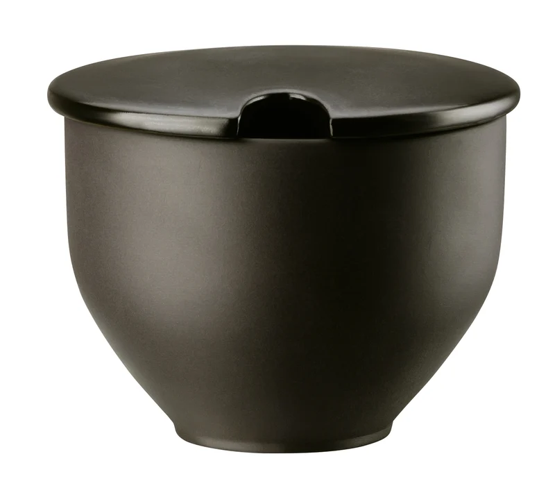 Rosenthal Junto Slate Grey Zuckerdose mit Einschnitt 0,28 l