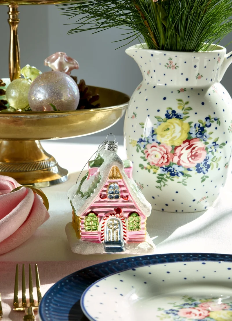 Greengate Laura Tischdecke pale pink 100 x 100 cm