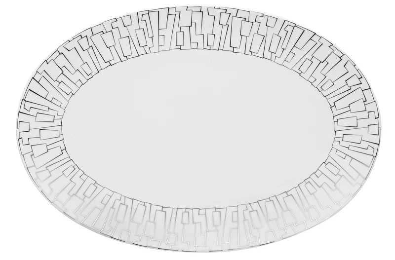 Rosenthal TAC Gropius Skin Platin Platte 38 cm