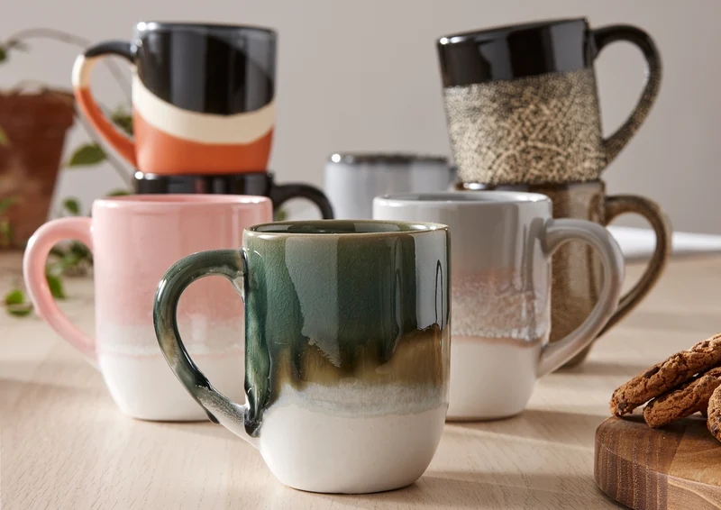 ladelle CAFE Becher mit Henkel weißer Sand 0,3 l