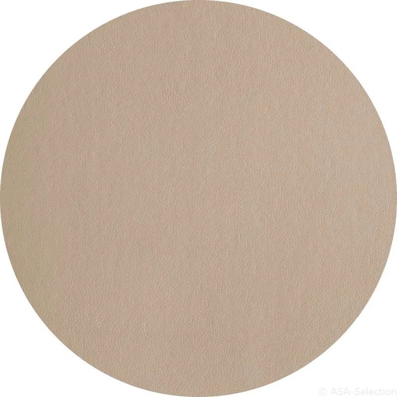 ASA Tischset rund Lederoptik stone 38 cm