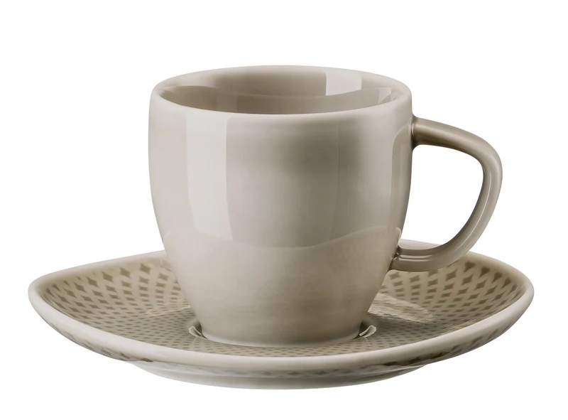 Rosenthal Junto Pearl Grey Espressotasse mit Untertasse