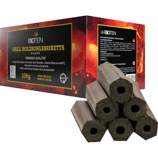 BIOTEN Holzkohlebriketts, 10kg