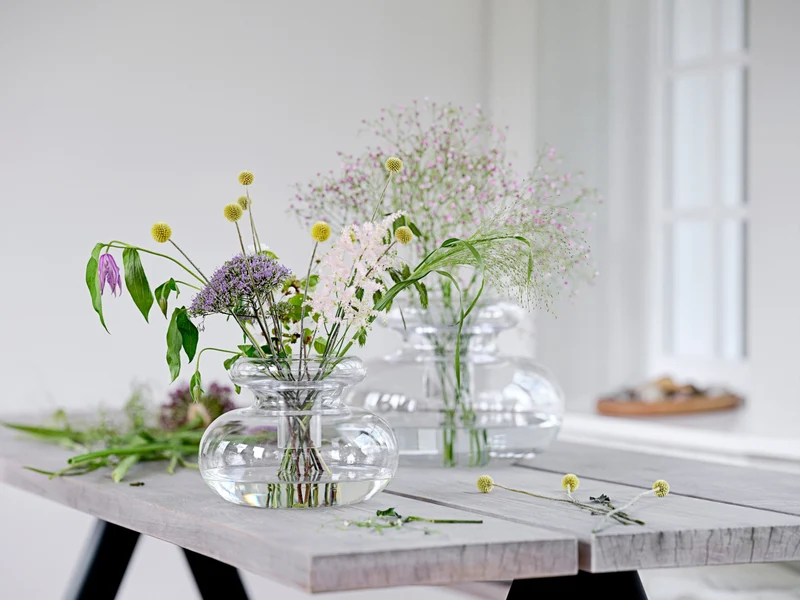 Zone Denmark Inu Vase pure clear 23 x 25 cm