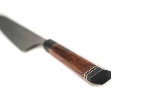 Babossa Damastmesser, Wüsteneisenholzgriff