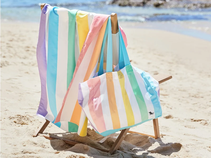 Dock & Bay Strandtasche faltbar Unicorn Waves