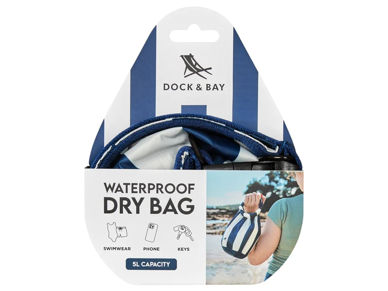 Dock & Bay Tragetasche wasserdicht S Whitsunday Blue 5l