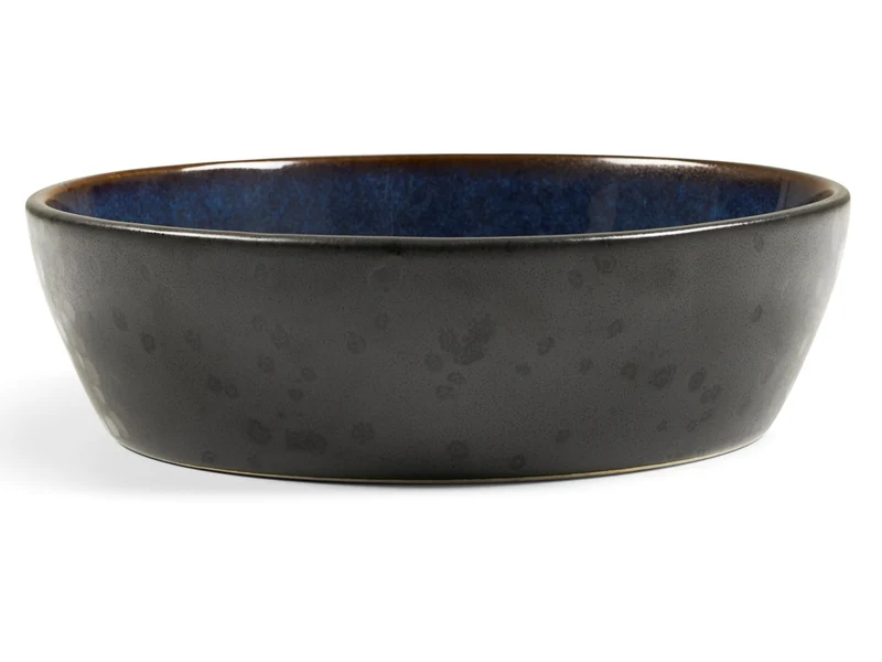 Bitz Bowl matt black / shiny dark blue 18 cm