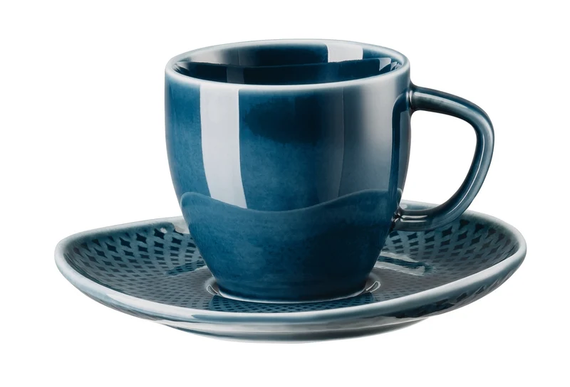 Rosenthal Junto Ocean Blue Espressotasse mit Untertasse