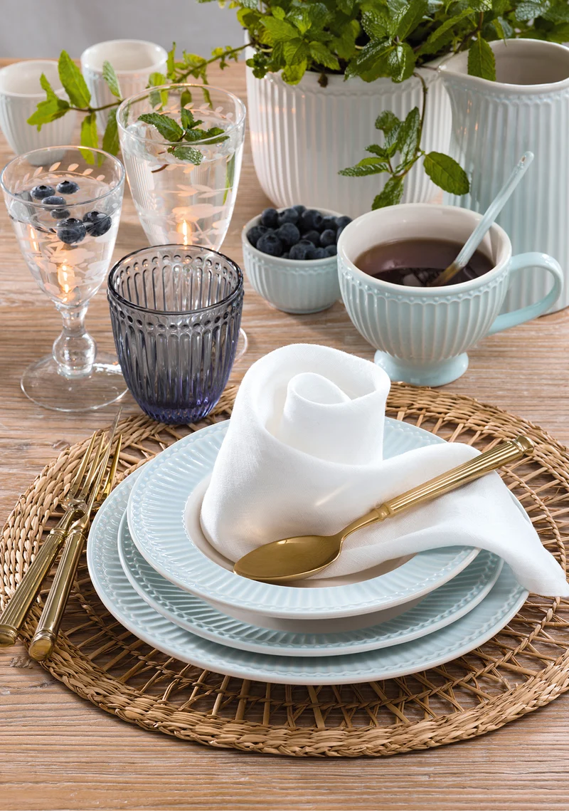 Greengate Alice Brotteller pale blue 17,5 cm Set6