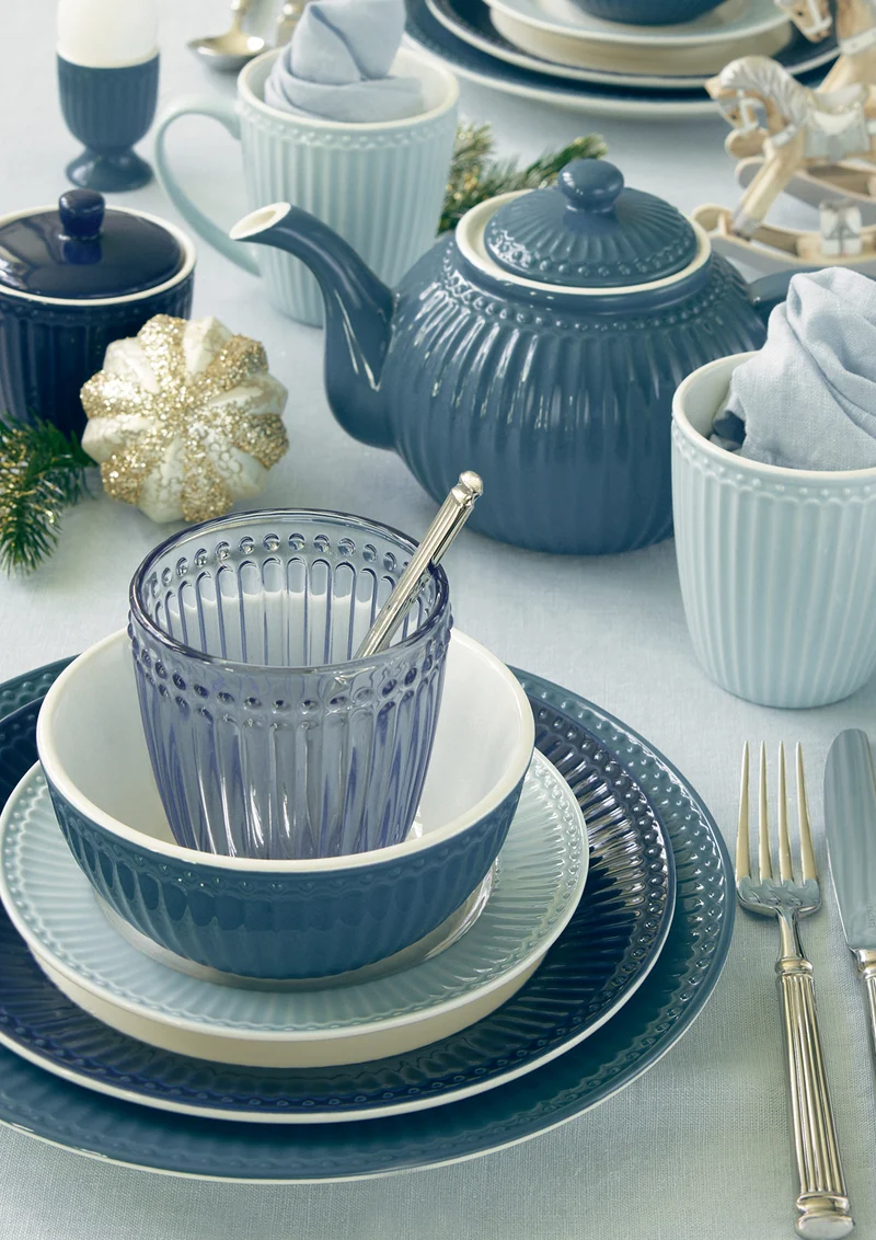Greengate Alice Becher mit Henkel pale blue 0,4 l Set6