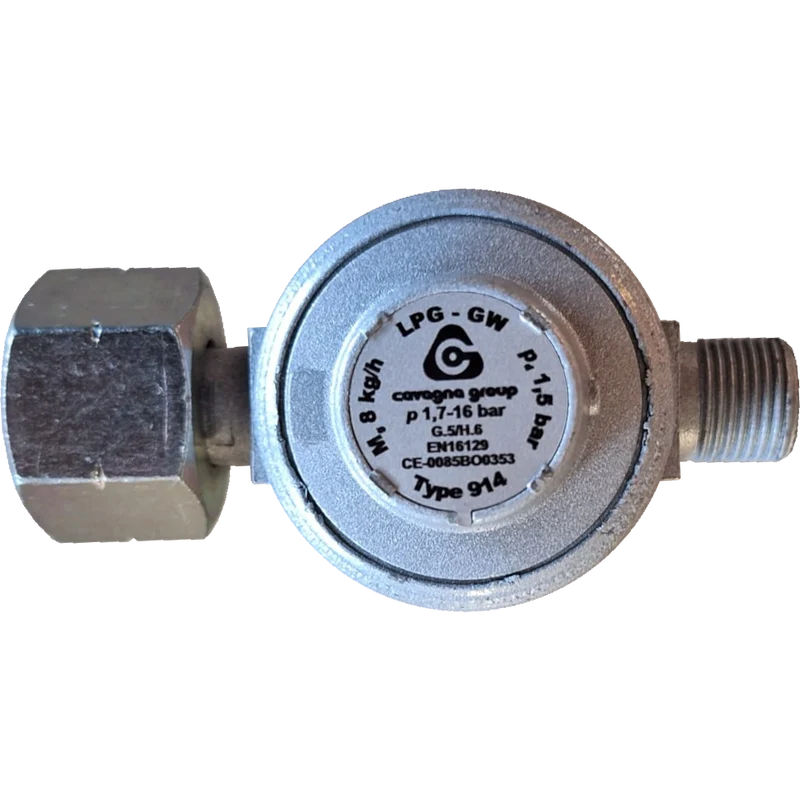 TGO Gasdruckregler 8kg/h | 1,5bar | Kombi x G 3/8" LH-KN
