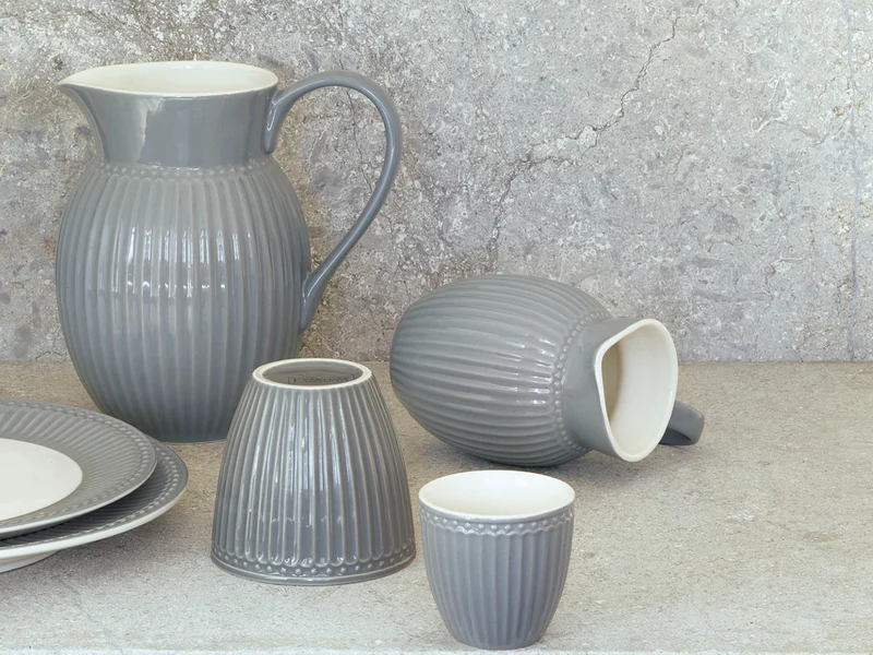 Greengate Alice Frühstücksset stone grey 6tlg