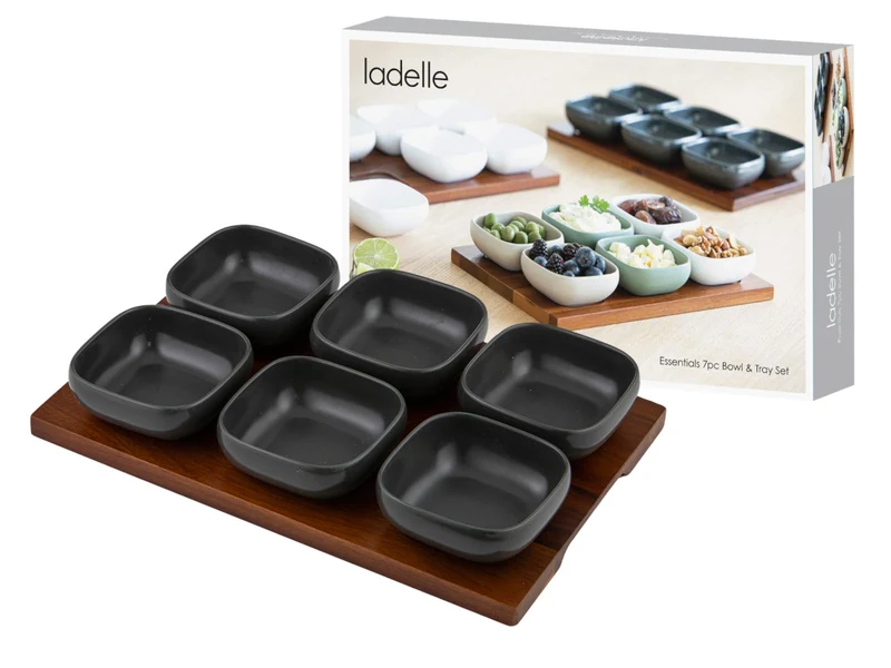 ladelle ESSENTIALS Schalenset anthrazit 7tlg