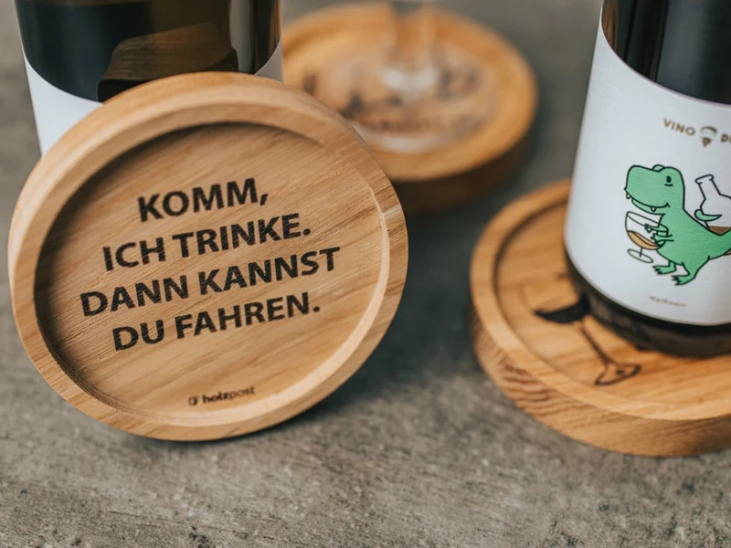 holzpost Untersetzer Aperol Eiche 11,2cm
