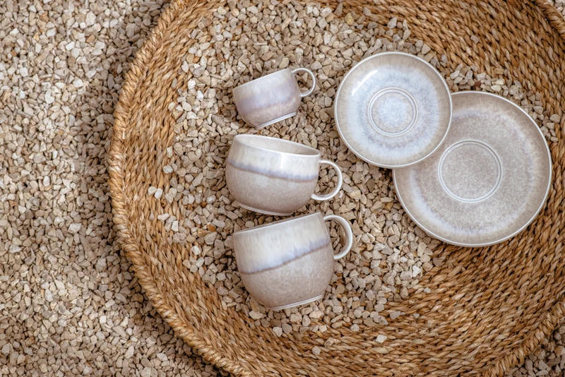 like. Villeroy & Boch Perlemor Sand Kaffeetasse mit Untertasse 0,19l Set6
