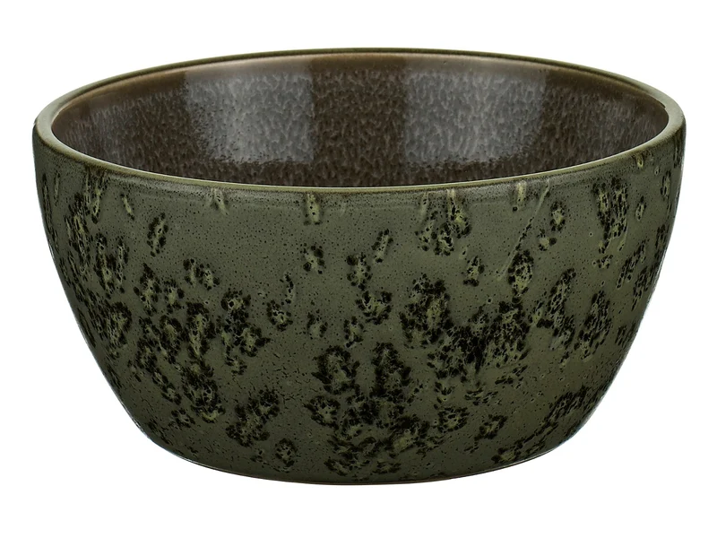 Bitz Bowl matt green / shiny grey 12 cm
