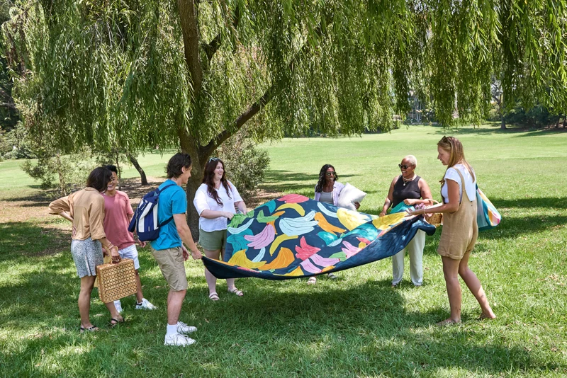 Dock & Bay Picnic Blanket L Bananarama 170x170cm
