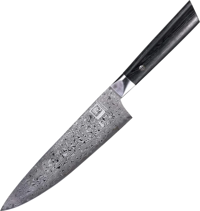 Zayiko Damast Chefmesser, "Black"-Serie