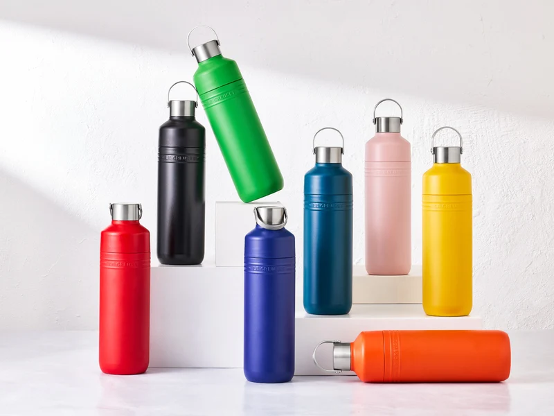 Le Creuset On The Go Trinkflasche shell pink 1l