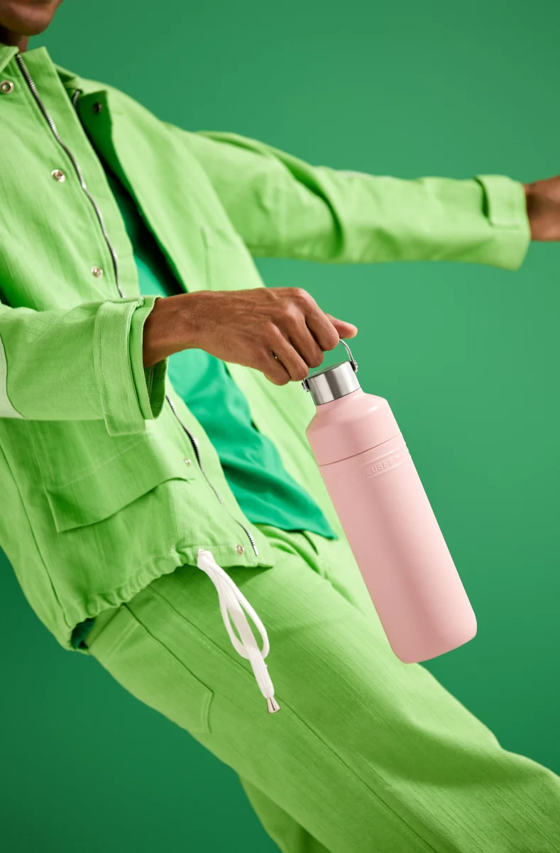 Le Creuset On The Go Trinkflasche shell pink 1l